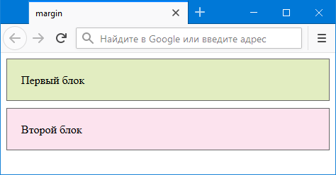 Вертикальное расстояние между блоков